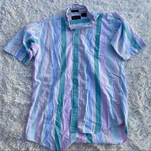 Pastel strip button shirt